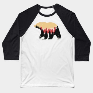 Bear and wood Shirt Baseball T-Shirt